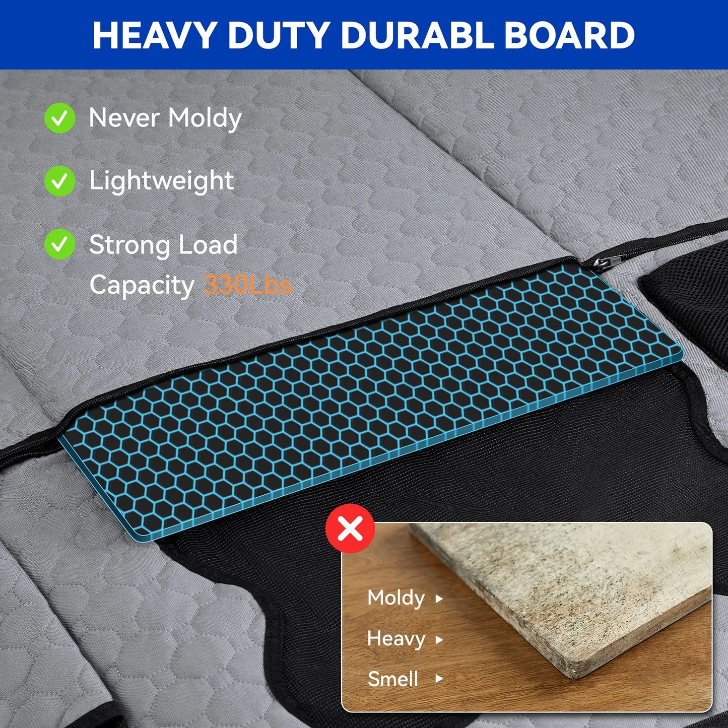 Pet Car Seat Protector for Dogs Adjustable Non-Slip Waterproof Fabric Easy to Clean Universal Fit for Cars SUV Van Travel Safet